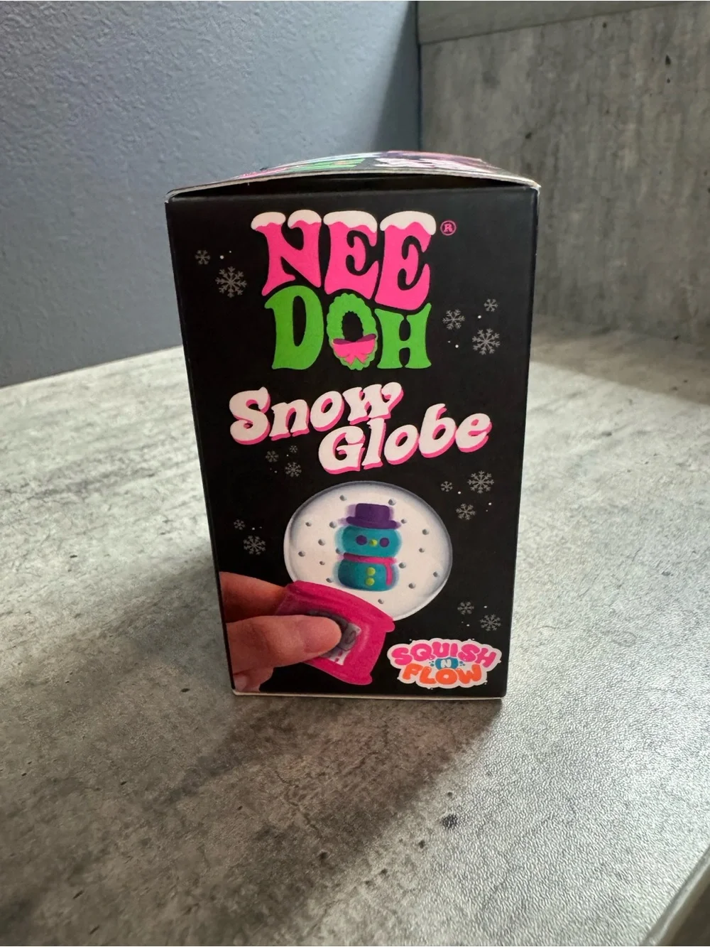 Rare- Aurhentic NeeDoh Snow globe snowman